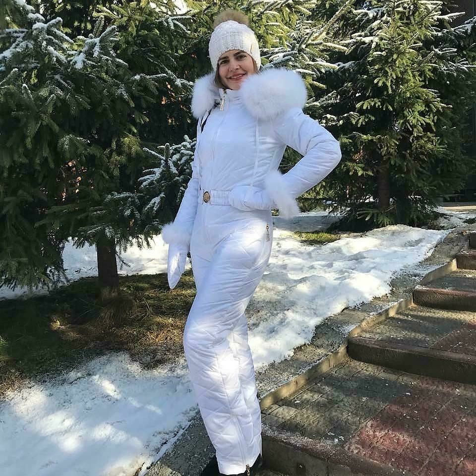 White winter ski suit - Winter Ski suit - suit.ski